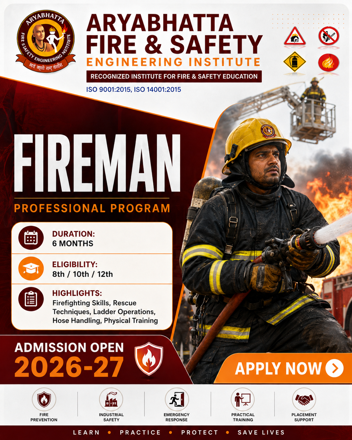 Certificate in Fireman Training