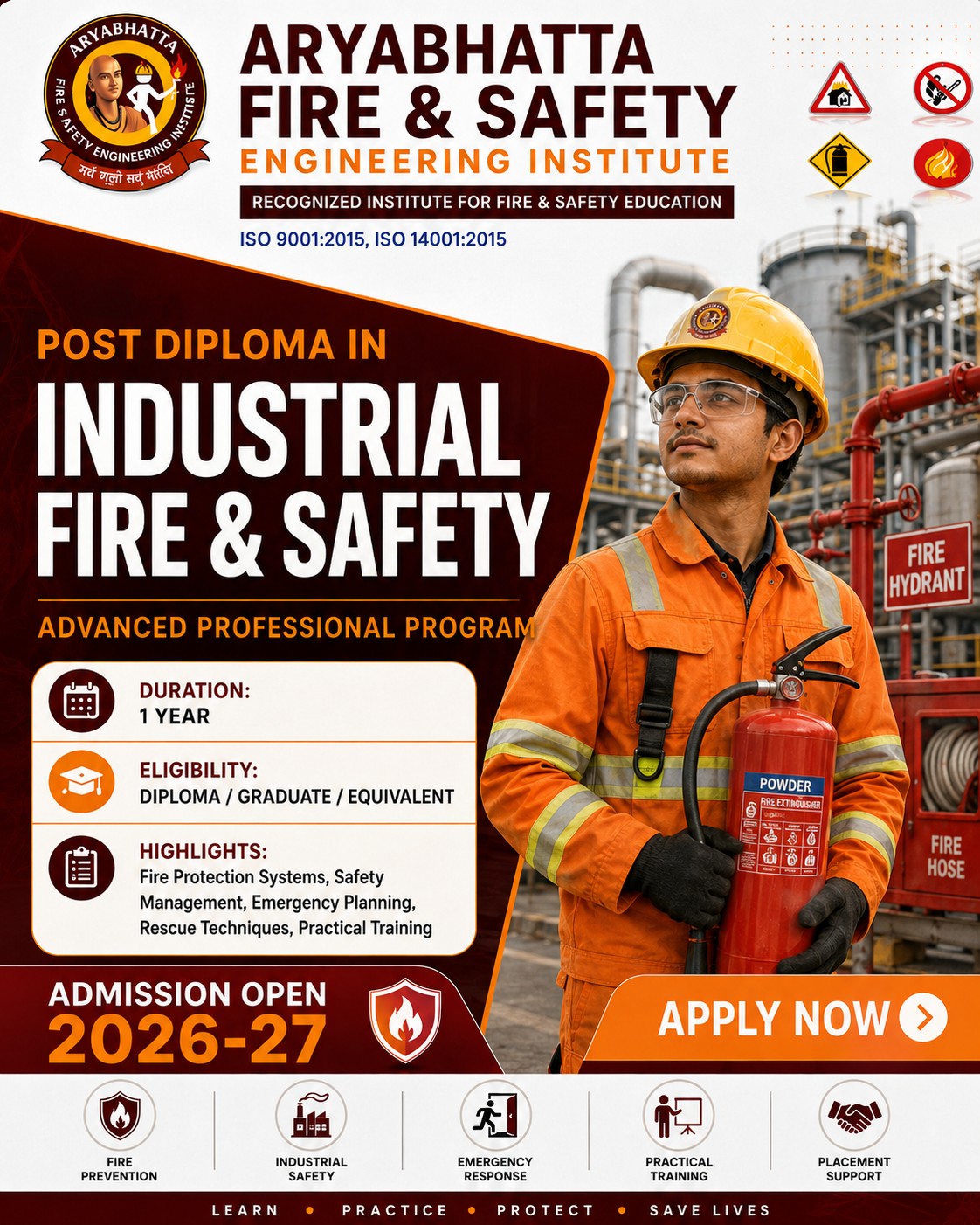 Advanced Diploma in Fire & Industrial Safety